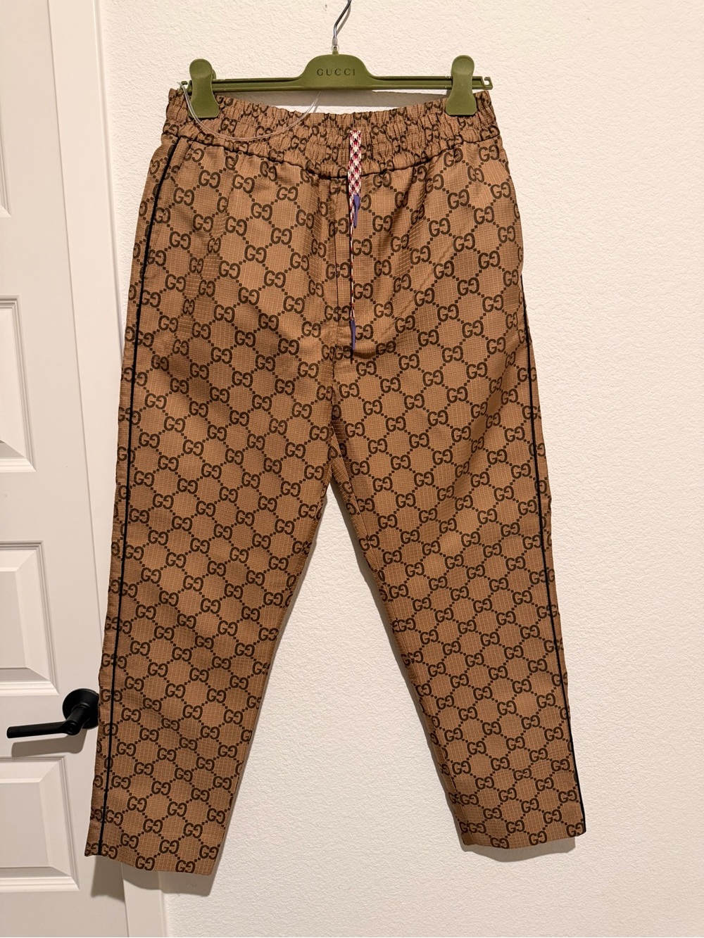 Gucci Brown GG Supreme Logo Pants